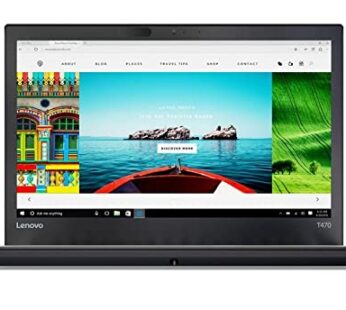 (Renewed) Lenovo ThinkPad T470s Touch intel 6th Gen Core i5 Laptop, 8 GB RAM, 256GB SSD, 14 inch