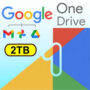 GOOGLE DRIVE STORAGE 2TB (GMAIL, DRIVE, GOOGLE PHOTOS) FOR 1 YEAR